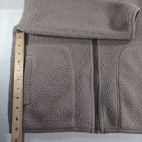 Lands' End Reversible Jacket Sweater Women S Small Long Sleeve Zip Sherpa Red - Picture 8 of 10